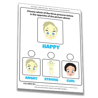 Worksheet for Baby's First Books - Opposites