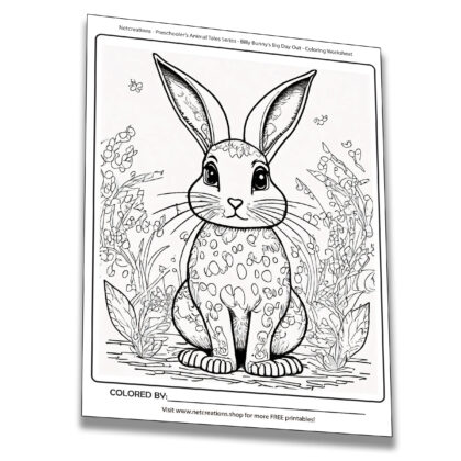 Worksheet for Preschooler's Animal Tales - Billy - 03