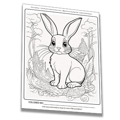 Worksheet for Preschooler's Animal Tales - Billy - 04